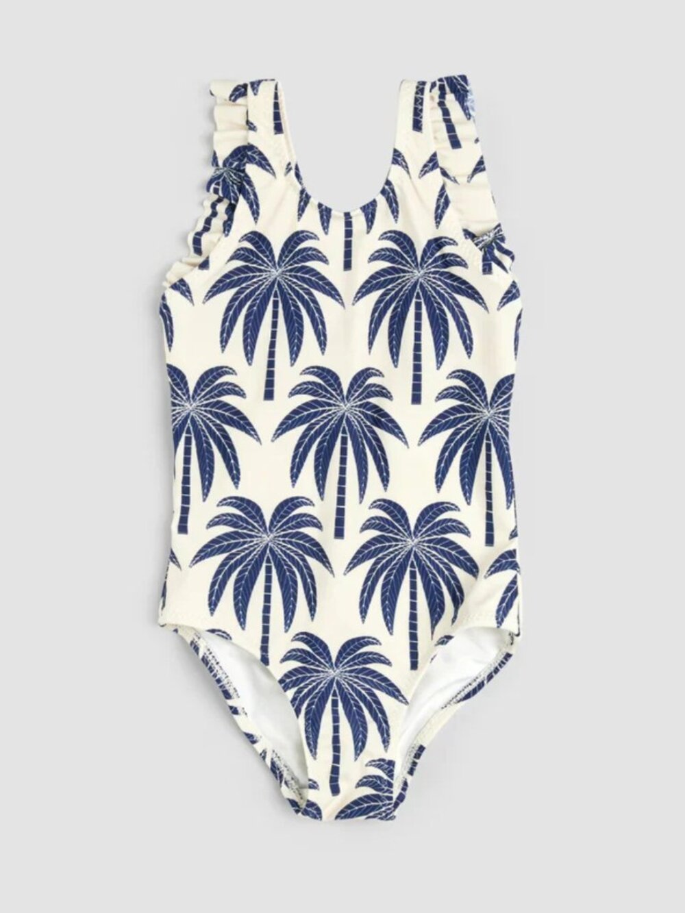 MILES THE LABEL- UPF 50+ BABY TODDLER PALM TREE PRINT SWIMSUIT